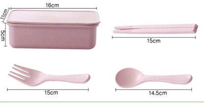 Lunch Box Bamboo Fiber Microwave Oven Bento