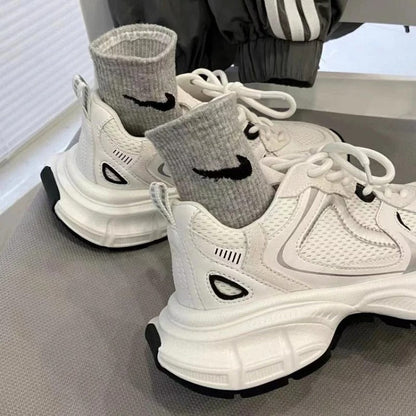 Versatile Mesh Platform Casual Sports Shoes