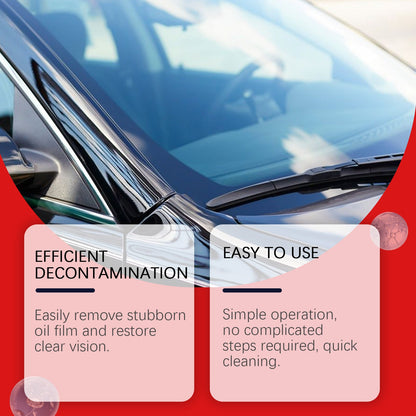 Automotive Glass Oil Film Cleaning Cream, Effectively Clean Glass Stains And Oil Stains Clear Vision