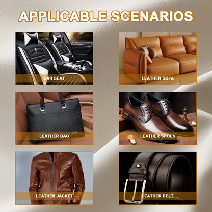 Leather Care Wax Car Seat Furniture Sofa Leather Shoes Care Refurbishment Maintenance Portable Care