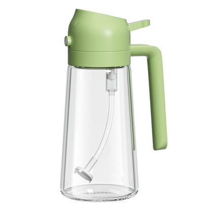 Oil spray bottle glass household kitchen leak proof oil bottle atomized mist filled edible oil container