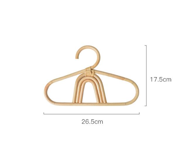 1pcs Handmade Vine Clothes Hanger Indonesian Vine Weaving Moon Sun Rainbow Style Children's Room Photography Room Decoration
