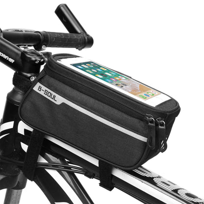 B-SOUL Mountain Bike Bag Front Beam Bag Bicycle Bag Road Bike Front Bag Riding Equipment Saddle Bag Upper Tube Bag