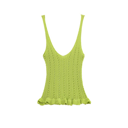 Spring New  Style Round Neck Solid Color Loose Knit Sweater for Women
