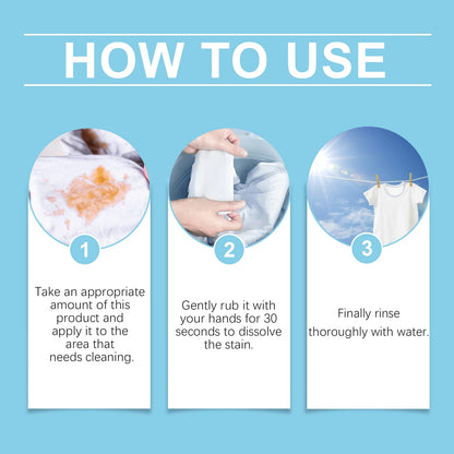 Clothing Enzyme Cleaner, Clean Stubborn Dirt Stains Yellow Sweat Stains Multi-Purpose Clothing Cleaner