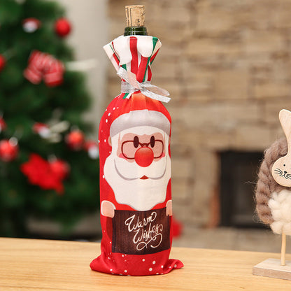 Christmas Wine Bottle Socks Decor