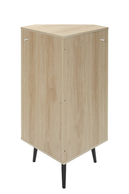 Corner cabinet ,Rattan door,Freestanding Corner Tables For Small Spaces, Corner Shelf Stand For Living Room, Kitchen