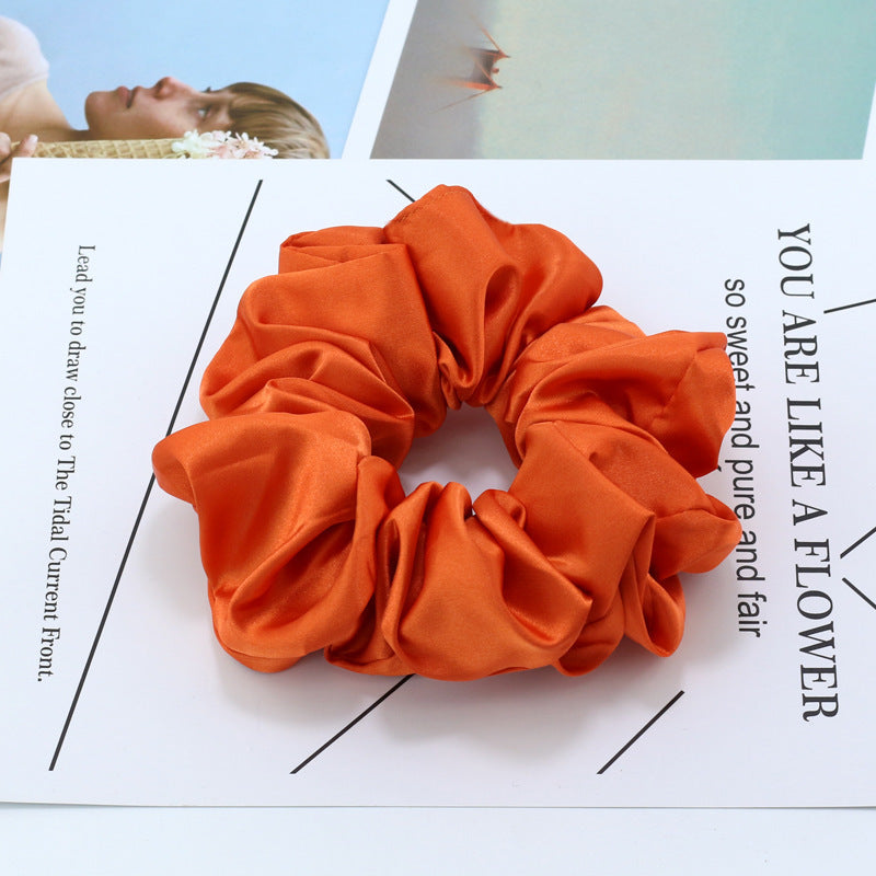 Bright Color Satin Large Intestine Circle Headdress