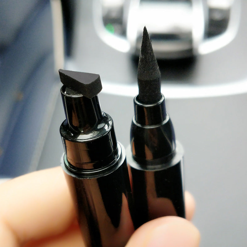Seal Eyeliner Liquid Pen Quick-Drying Non Smudge Waterproof Eyeliner Double-Ended Eyeliner Beauty Makeup