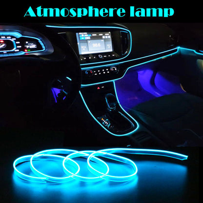 Car LED Neon Strip Lights 12V USB Waterproof