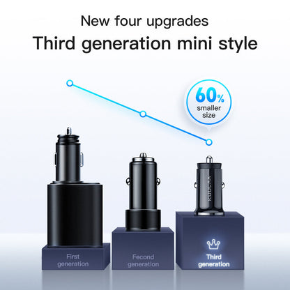 KUULAA Quick Charge 4.0 48W QC PD 3.0 Car Charger for Samsung S10 9 Fast Car Charging for Xiaomi iPhone Mobile Phone USB Charger