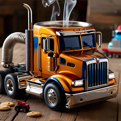 Semi Truck Coffee Mugs Handmade Home Semi Truck Coffee Cup Mugs