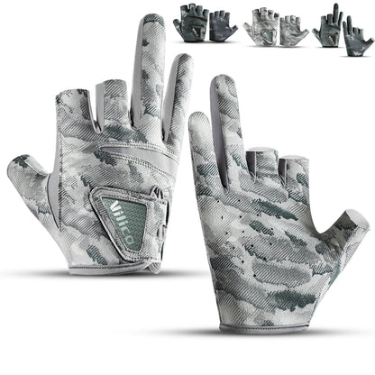 Outdoor fishing equipment - thin comfortable breathable leak proof 3-finger lure fishing gloves