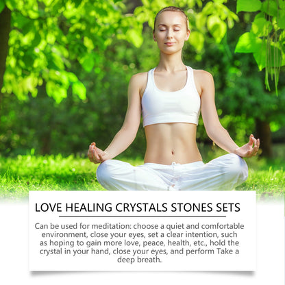 Love Crystal Healing Stone Set