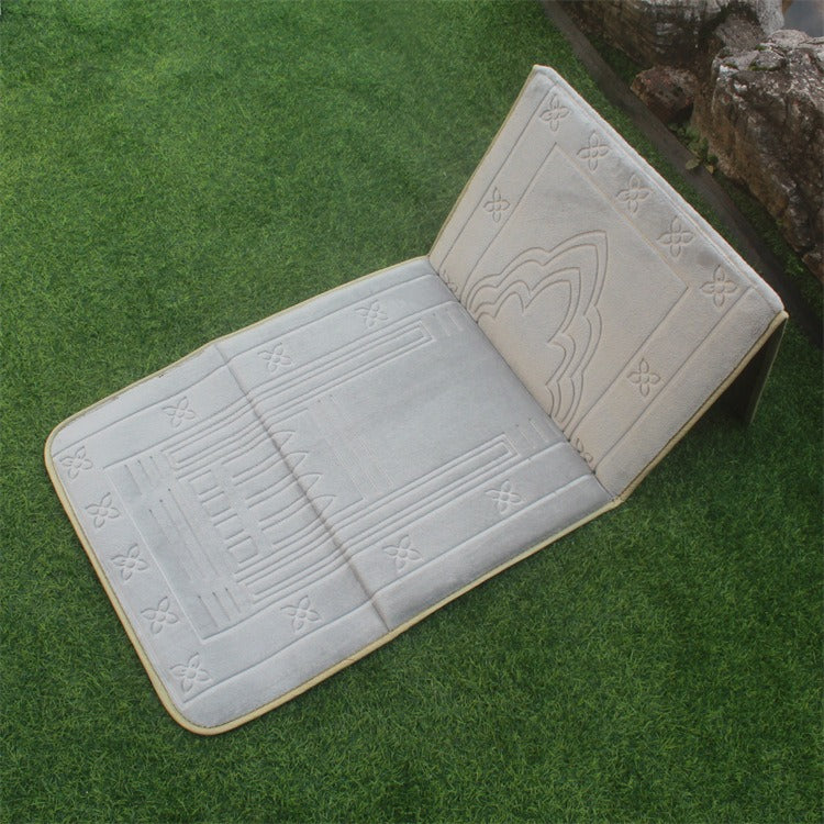 Flannel Fabric Portable Qibla Blanket Folding Worship Blanket Prayer Mat