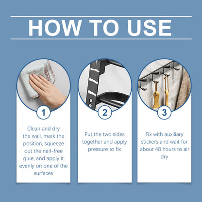 Nail Free Adhesive Home Wood Metal Ceramic Plastic Daily Home Durable Stable Nail Free Adhesive