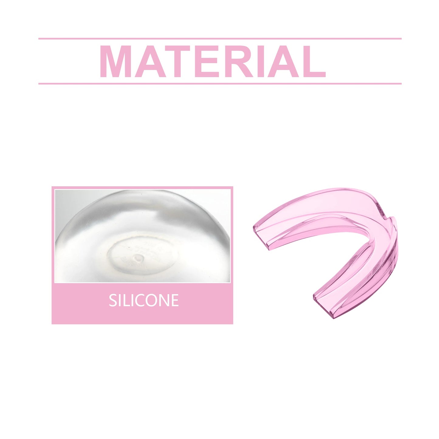 Pink Night Molar Mouth Guard Prevents Sleep Snoring Bite Molar Mouth Guard Protects Teeth