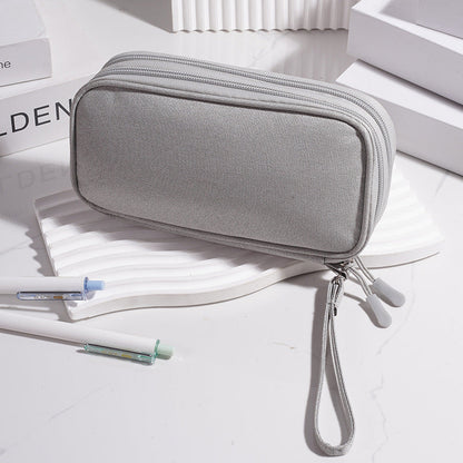 Multi - Functional Digital Accessories Organizer with Multiple - Layer Data Cable Pouch, Dust - proof Headphone Bag and Power Bank Pocket