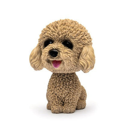 Cute doll decorations in the car, resin bobblehead dog animal bulldog, creative cute car ornaments