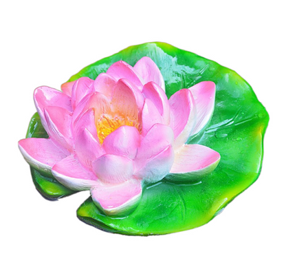 Floating Frog and Fish Pond Scenery Water Surface Decoration Water Fountain Resin