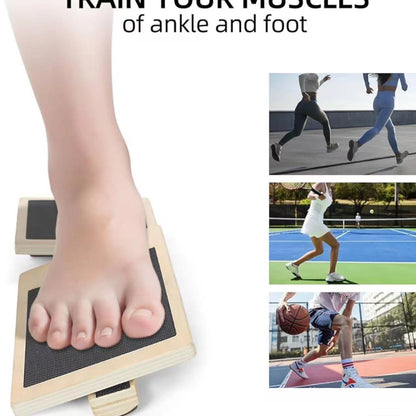 Solid Wood Incline Stretcher Wooden Posture Corrector Calf Foot Stretching Board Straight Leg Standing Stretching Board