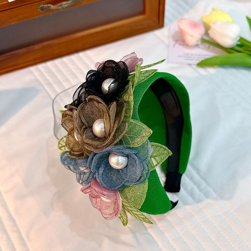 Handmade Fabric Headband for Fashion Flower Series