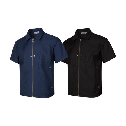 Short sleeved shirt men's loose shirt