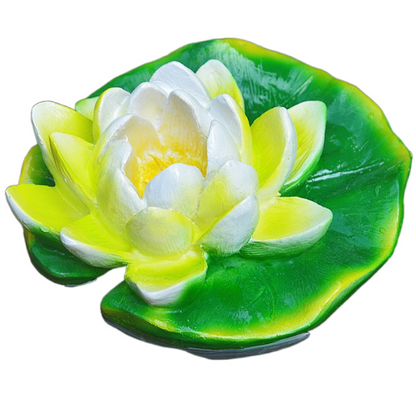 Floating Frog and Fish Pond Scenery Water Surface Decoration Water Fountain Resin