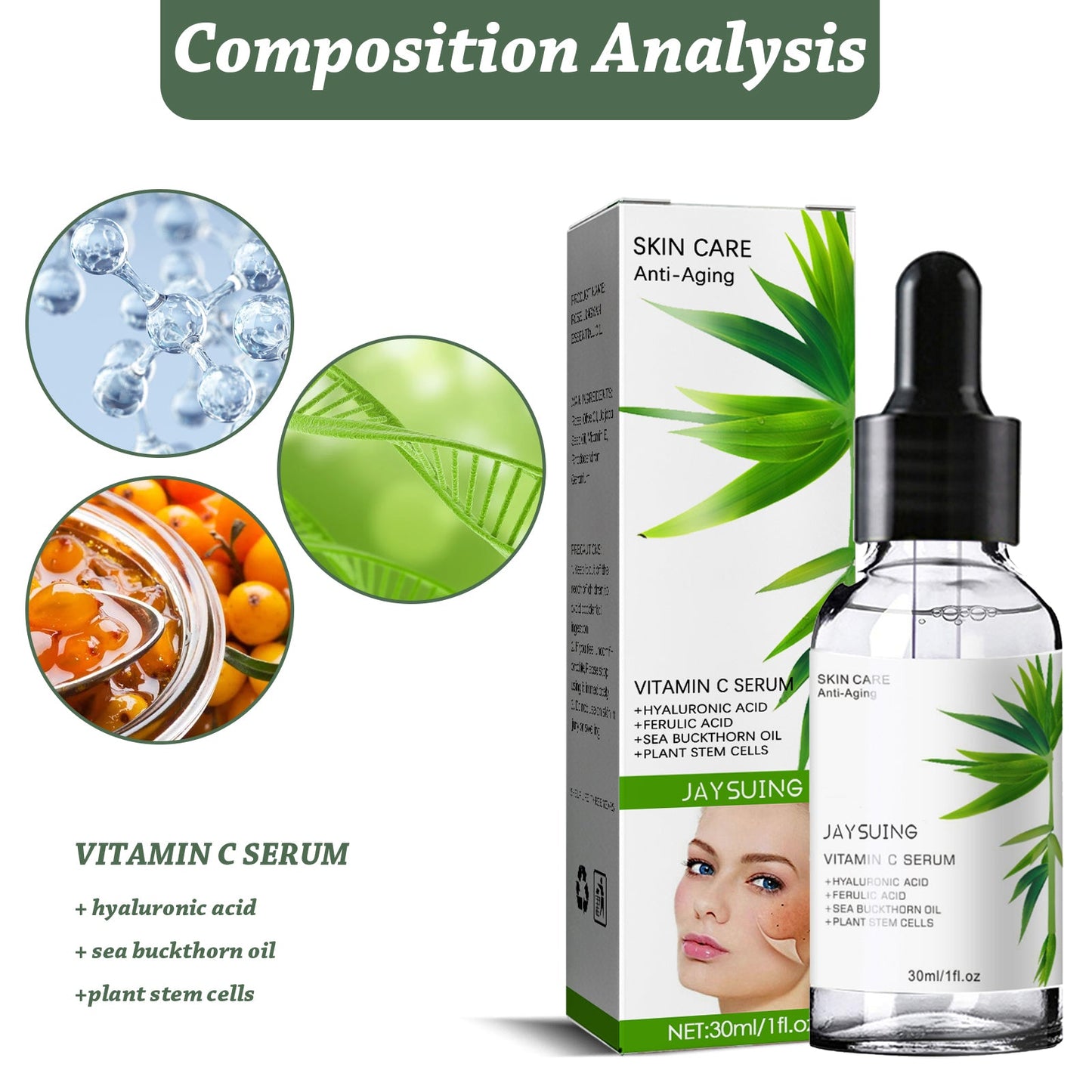 Collagen Serum, Collagen Lighten Spots Moisturizing Brightening Skin Solution