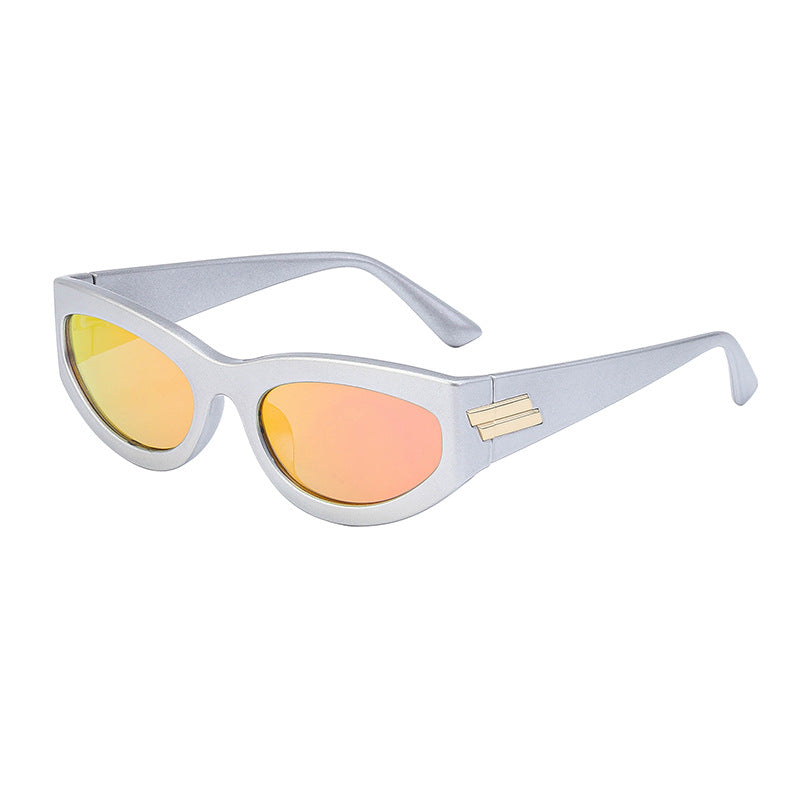 Personality Punk Style Small Box Sunglasses for Men Popular Sports Cycling Sunglasses for Women