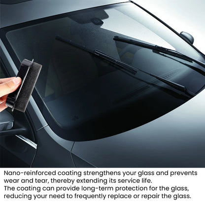 Car Sponge Wipe, Windshield Drain Window Brightening Portable Reinforced Glass Cleaning Sponge