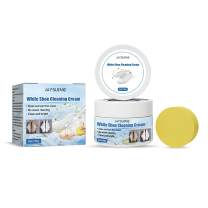 Little White Shoes Cleaning Cream, Little White Shoes Clean Stains Shoes Edge Yellow Free Wash Whitening Cleaning Cream