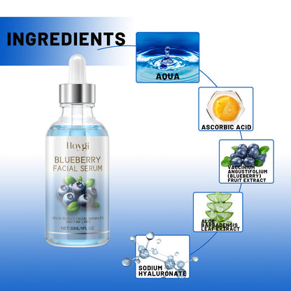 Blueberry Facial, Care Facial Skin Deep Cleansing Anti-Wrinkle Skin Care Essence Beauty Brightening Cream