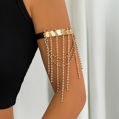 Western style beaded tassel arm chain jewelry Bohemian love arm bracelet for women