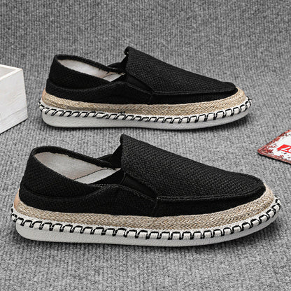 Fisherman Shoes Men's Breathable Cloth Shoes Hanfu Shoes Men's Casual Slip-On Loafers Driving Old Beijing Cloth Shoes