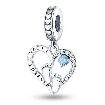 Mother's Day heart-shaped blessing pendant birthday gift DIY jewelry accessories