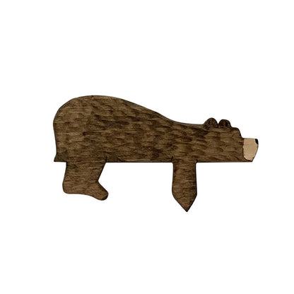 Interesting animal brown bear room door top wooden decoration home creative door frame decoration ornaments