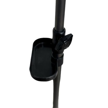 Short clothes hanger with chassis and wheels, heavy-duty rolling clothes hanger, black