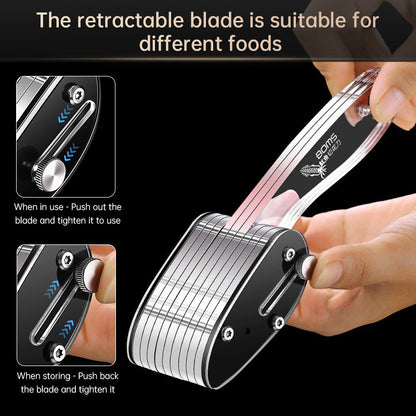 Squid Flower Cutting Knife Scallion Silk Cutting Knife Scalable Carving Tool Chicken Gizzard Waist Flower Knife