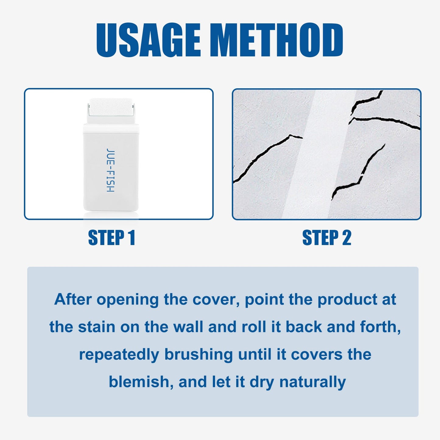 Wall Repair Roller Brush, White Paint Renovation, Moisture And Crack Prevention, Graffiti Cover Repair Wall Paint
