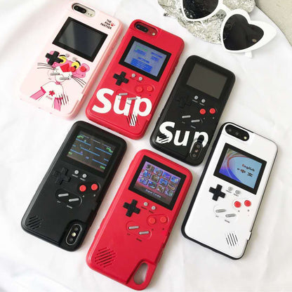 Color Screen Game Console Is Applicable To Huawei iPhone 12pro Apple 13 Phone Case Xsmax Phone Case XR 678p Cover