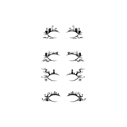 Halloween Eyeliner Stick Scary Fashion Party Makeup Kit Bat Spider Decorative Eyeliner Eyeshadow Stick
