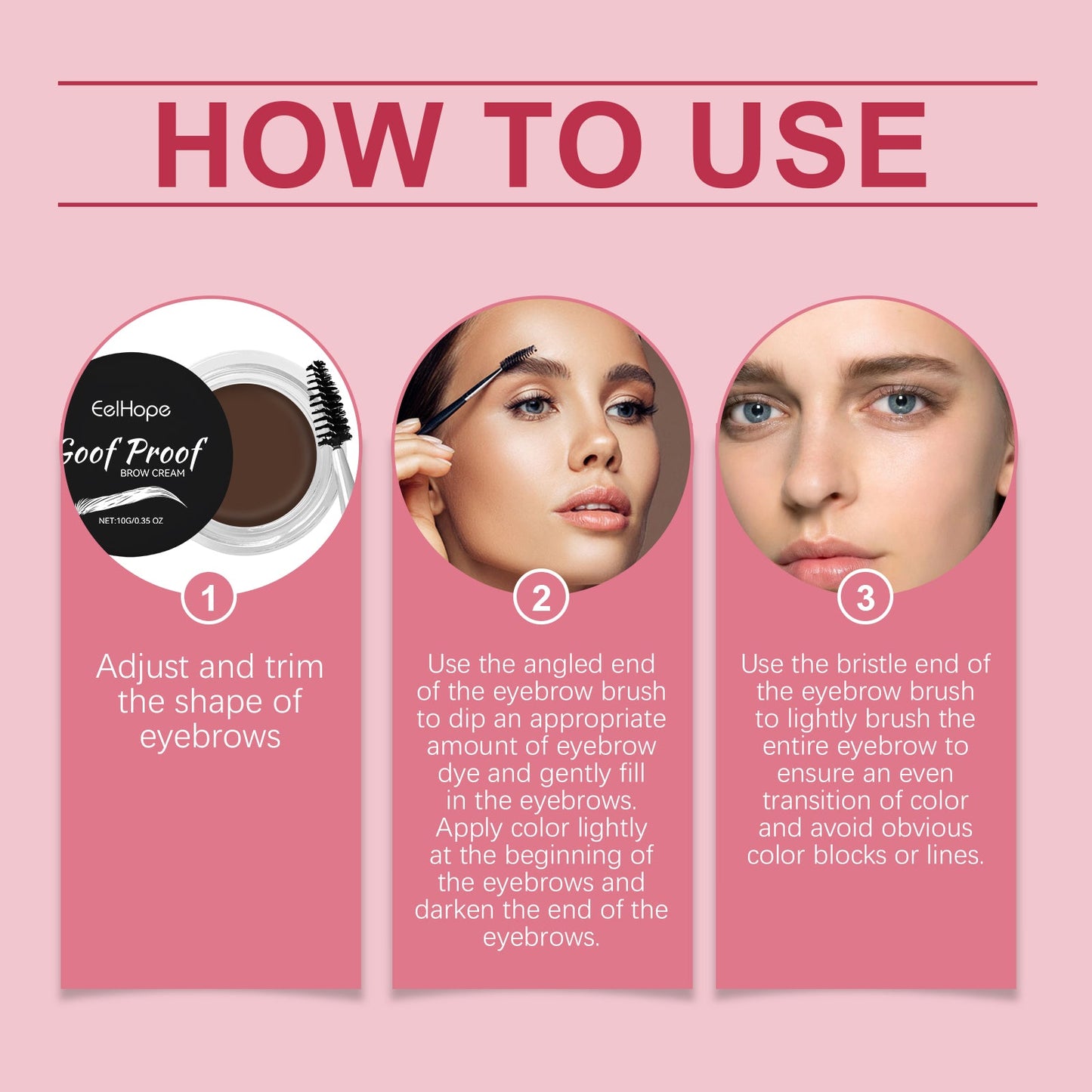 Eyebrow Cream Series Of Anti-Smudging Multi-Color Eyebrow Color Moisturizing Nourish Long-Lasting Dry Waterproof Eyebrow Cream