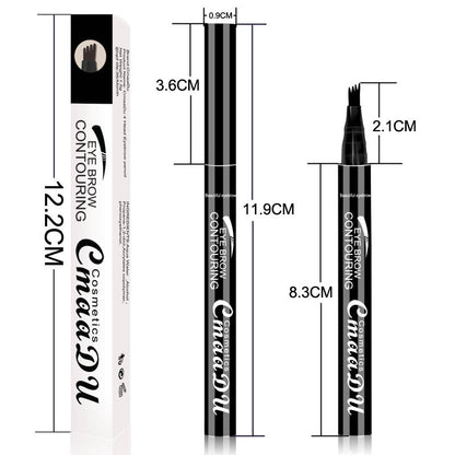 CmaaDu 4 head eyebrow pencil four point eyebrow pencil easy to dry