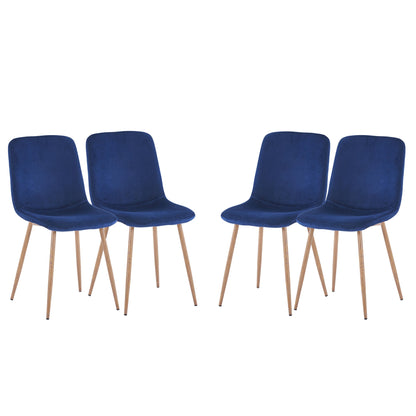 Dining Chair 4PCS（BLUE）Modern style New technology Suitable for restaurants cafes taverns