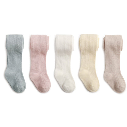 Spring And Summer Baby Girl Leggings Combed Cotton Boneless One-Piece Socks Mesh Outer Wear Cute Thin Children's Pantyhose