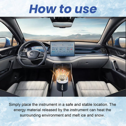 Snow Remover, Car Windshield Snow Melt Defogging Fast And Easy Deicing Heater