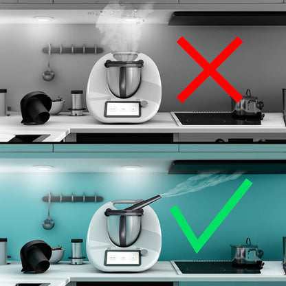 Steam Diverter for Thermomix TM5/TM6 pressure cookers. It's an air - guided, anti - scald steam relief tool for exhaust pipes.