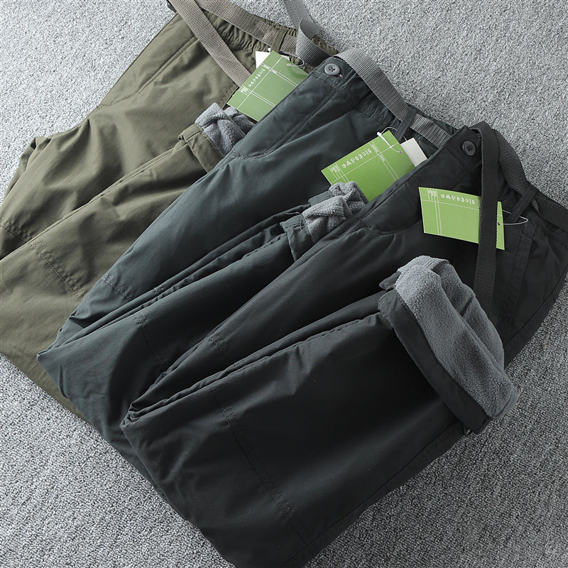 Windproof Waterproof Men's Straight Winter Pants