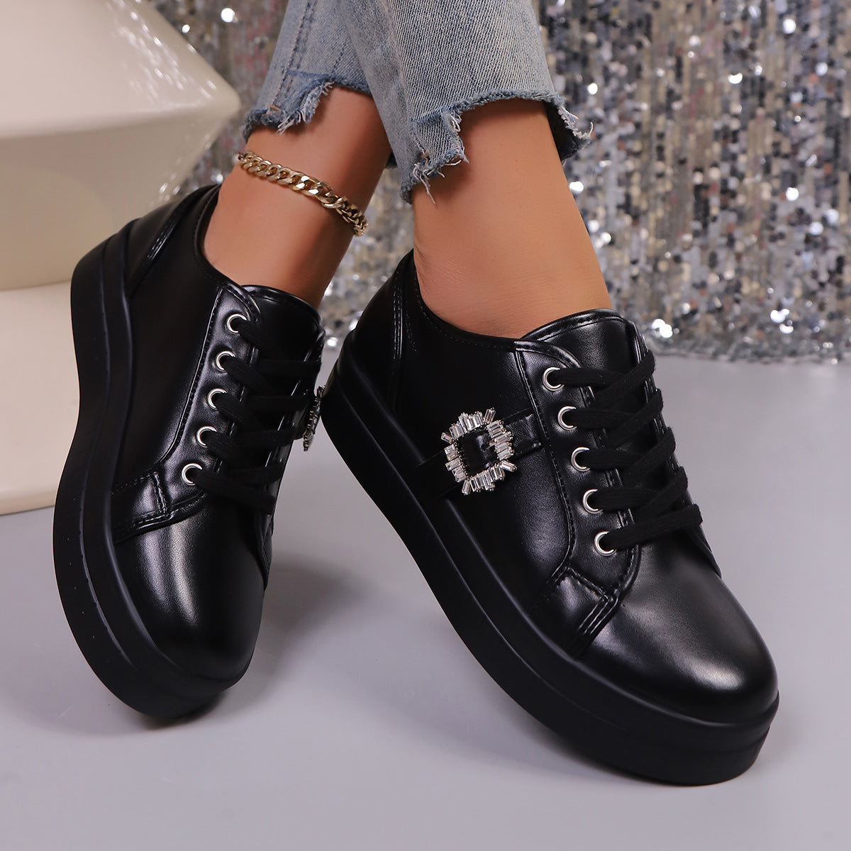 New Soft Bottom Leather Sports Women's Shoes
